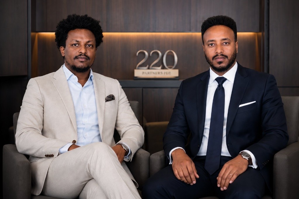 Samson Getachew and Beniam Tilahun, founding partners of 2:20 Partners, Addis Ababa